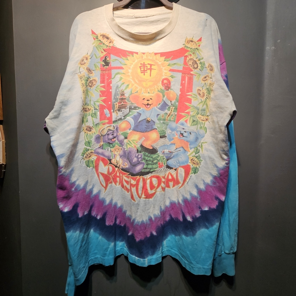 Vintage Liquid Blue Grateful Dead China Rider 1997 Long Sleeve Single Stitch XL